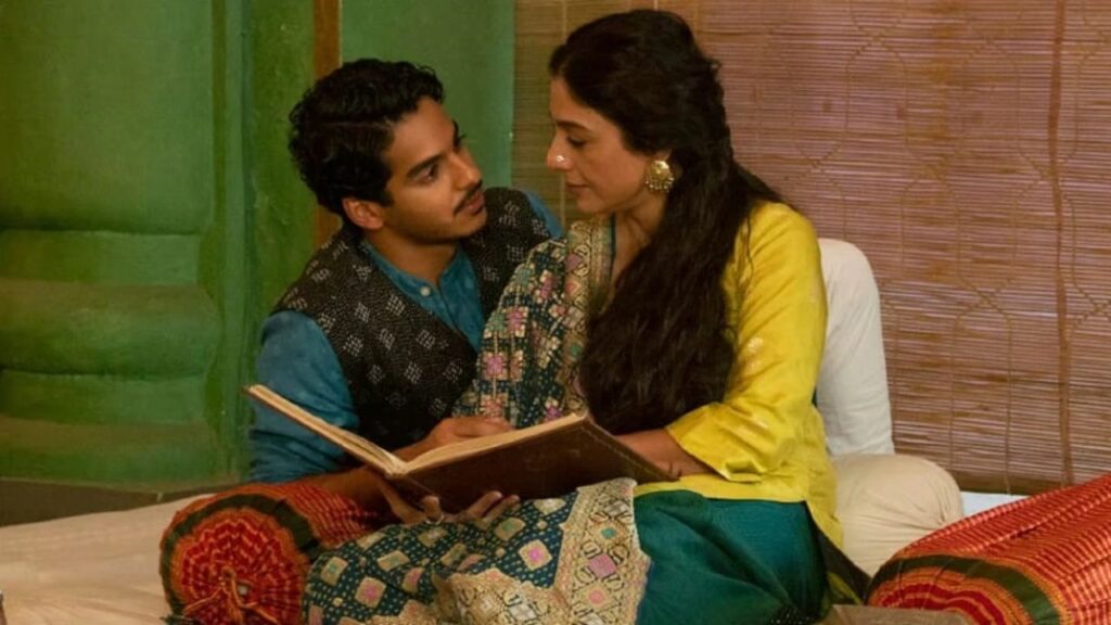 Tabu (49) & Ishaan Khatter (25) in A Suitable Boy (2020)
