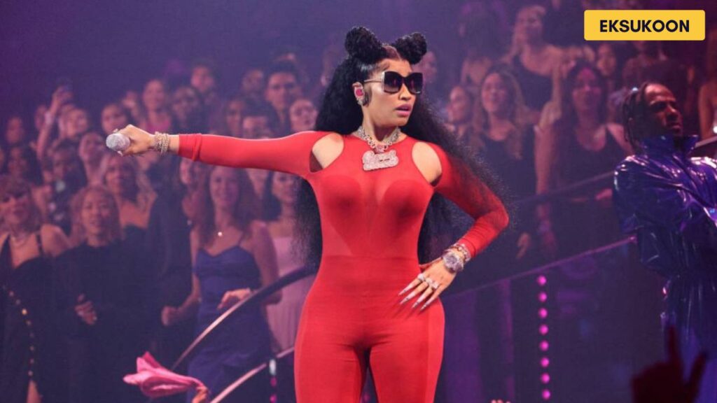 Nicki Minaj performing at a major international festival