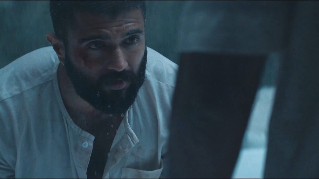 Vijay Deverakonda intense jail scene in Kingdom (2025 spy drama)