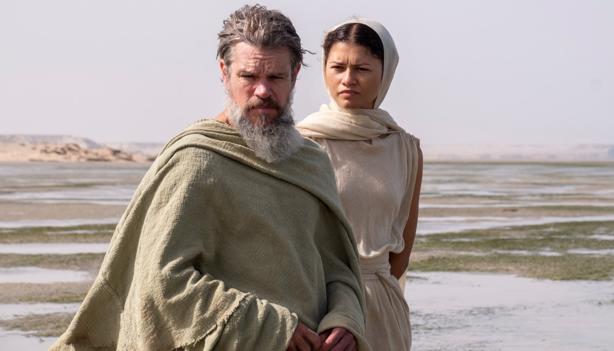 Matt Damon and Zendaya in The Odyssey