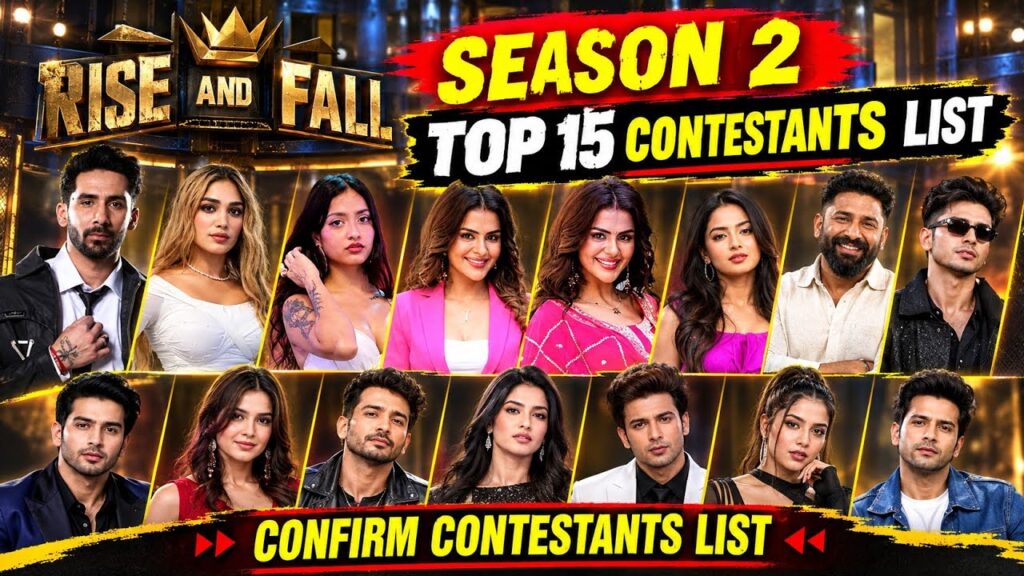 Rise and Fall Season 2 contestant list