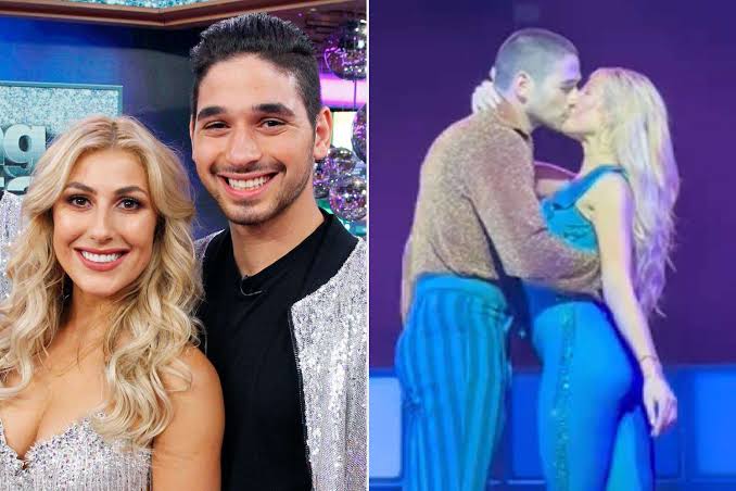The Tour Kiss and Social Media of emma slater and alan bersten relationship