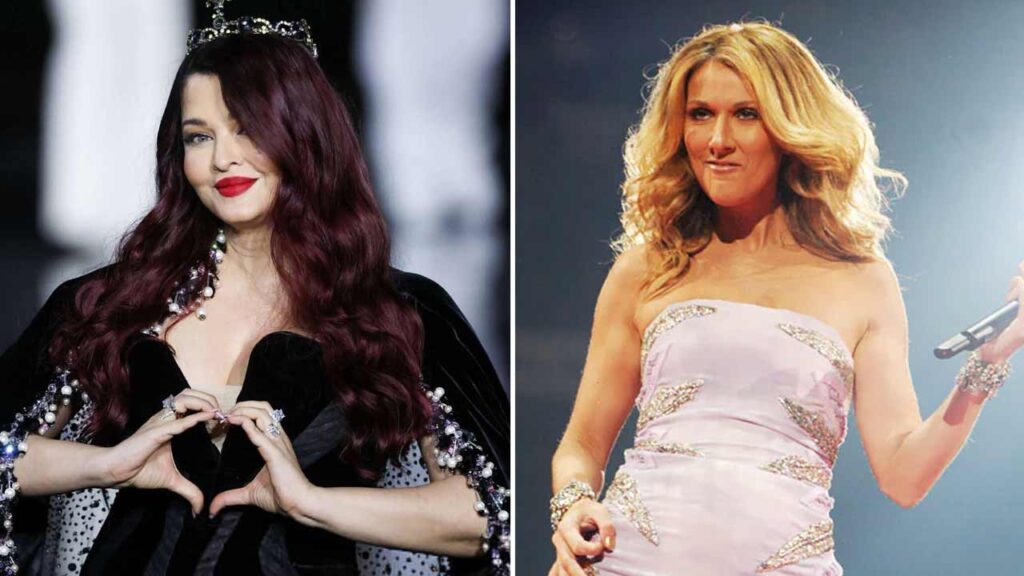 Aishwarya Rai Bachchan and musical icon Celine Dion.