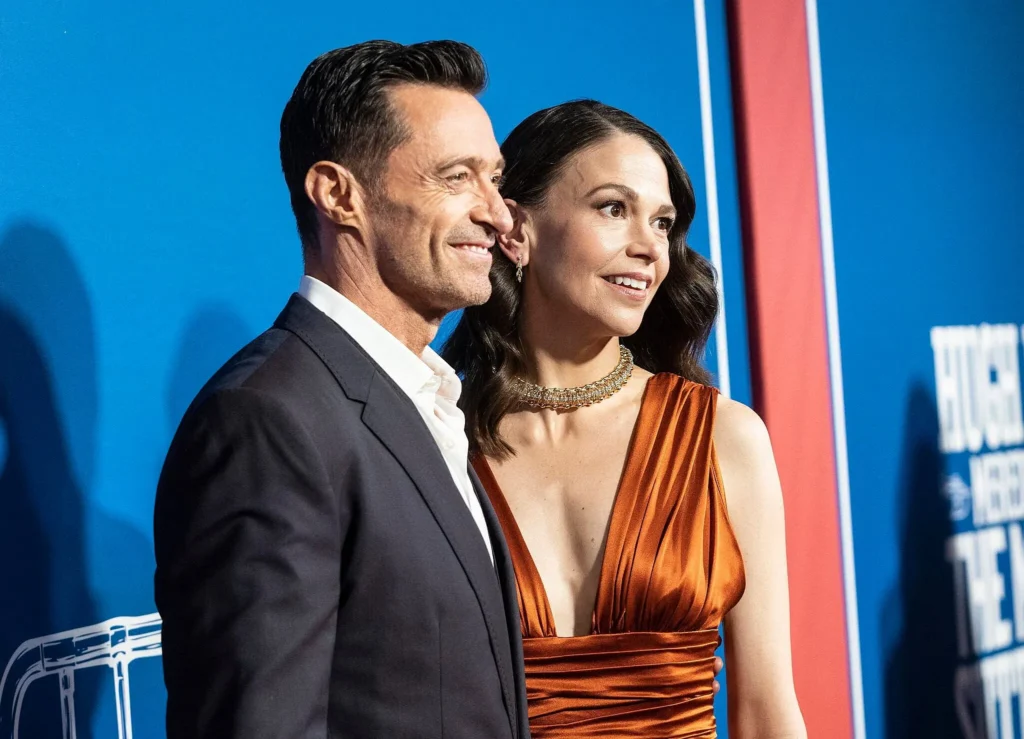 Sutton Foster and Hugh Jackman