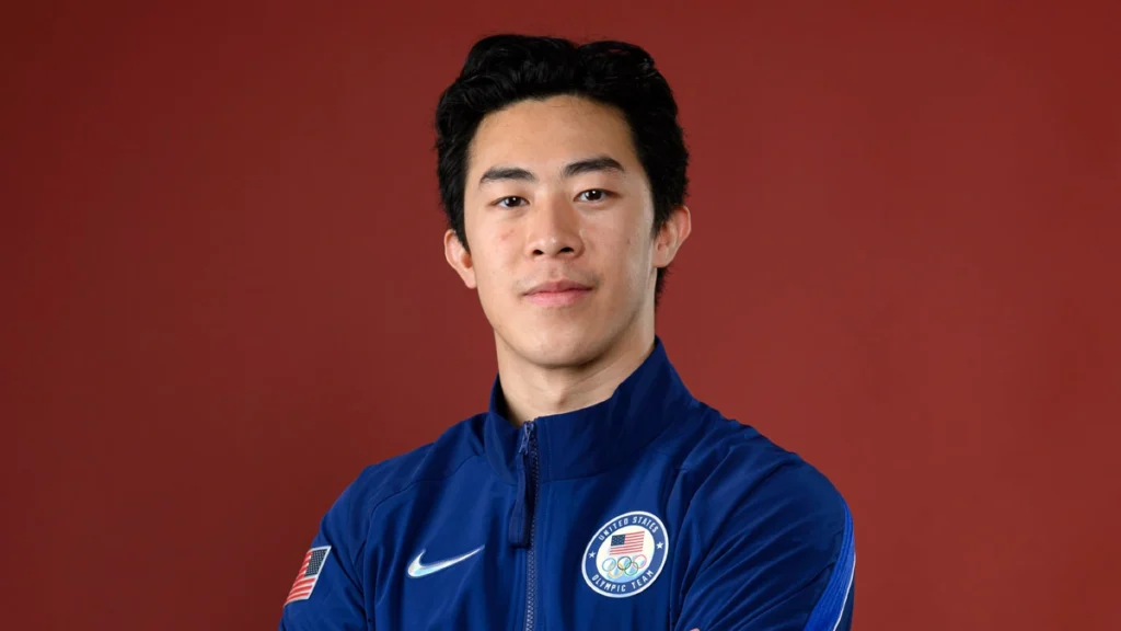 Amber Glenn posing for a portrait after being named to the 2026 Olympic team.