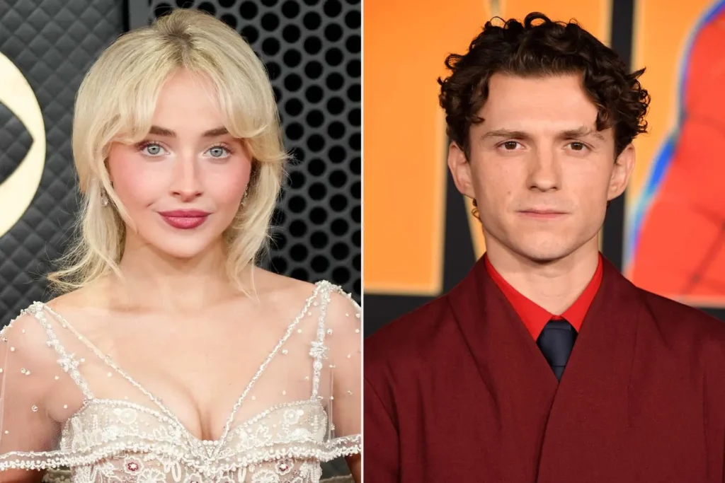 Tom Holland, Sabrina Carpenter, and Margaret Qualley