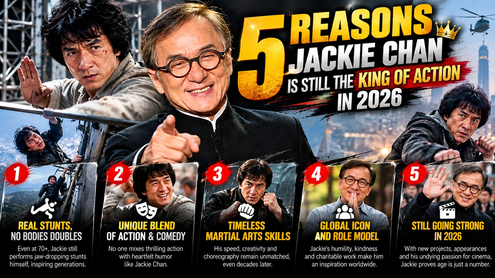 Shocking '1954-2026' Image Debunked: Is Jackie Chan Actually Alive?