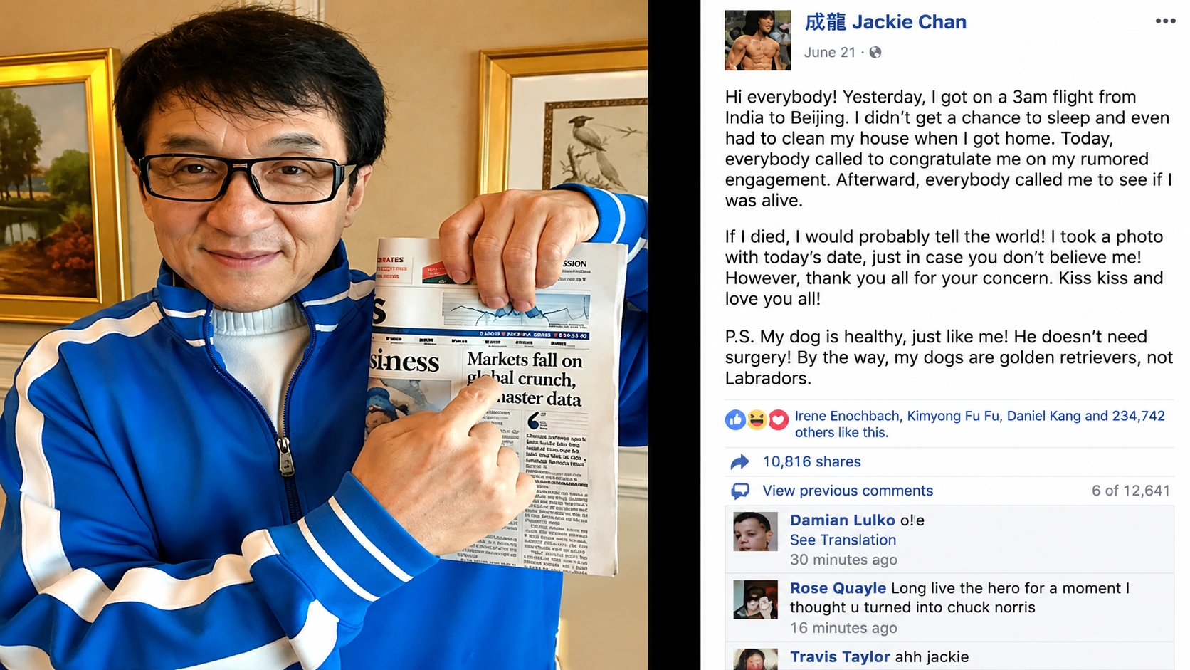 Is Jackie Chan Alive? Fact-Checking the 2026 Viral Death Hoax
