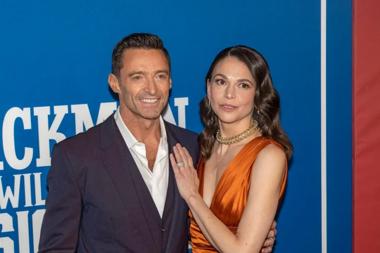 Sutton Foster and Hugh Jackman