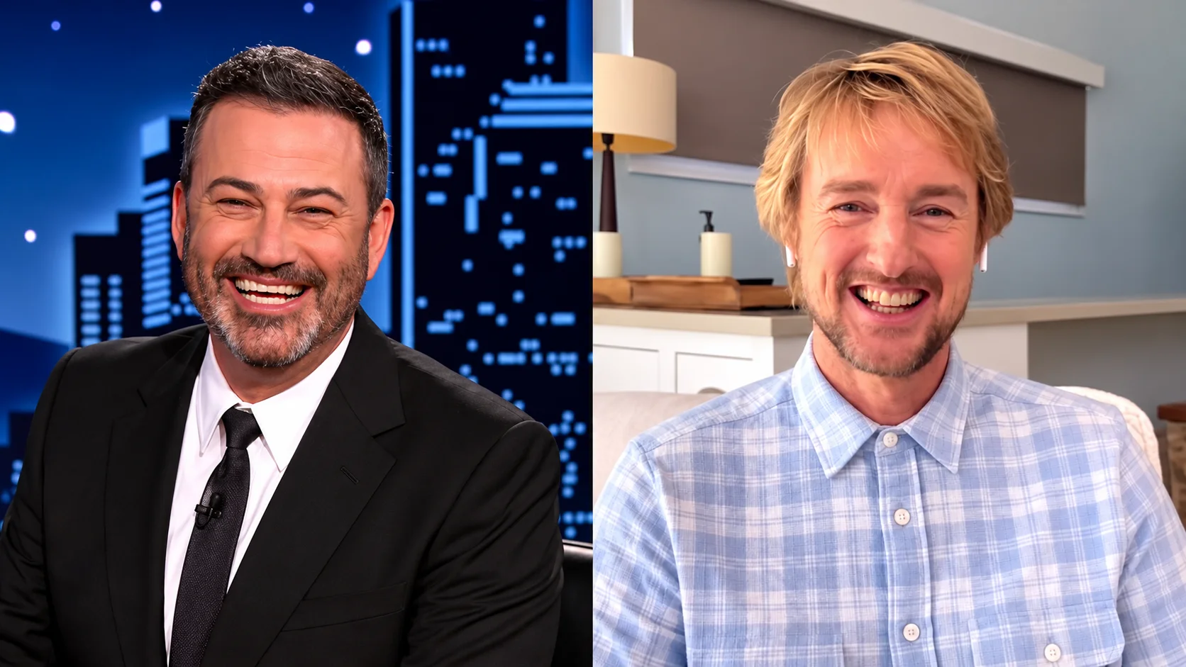 Paul Bettany and Owen Wilson Jimmy Kimmel Live